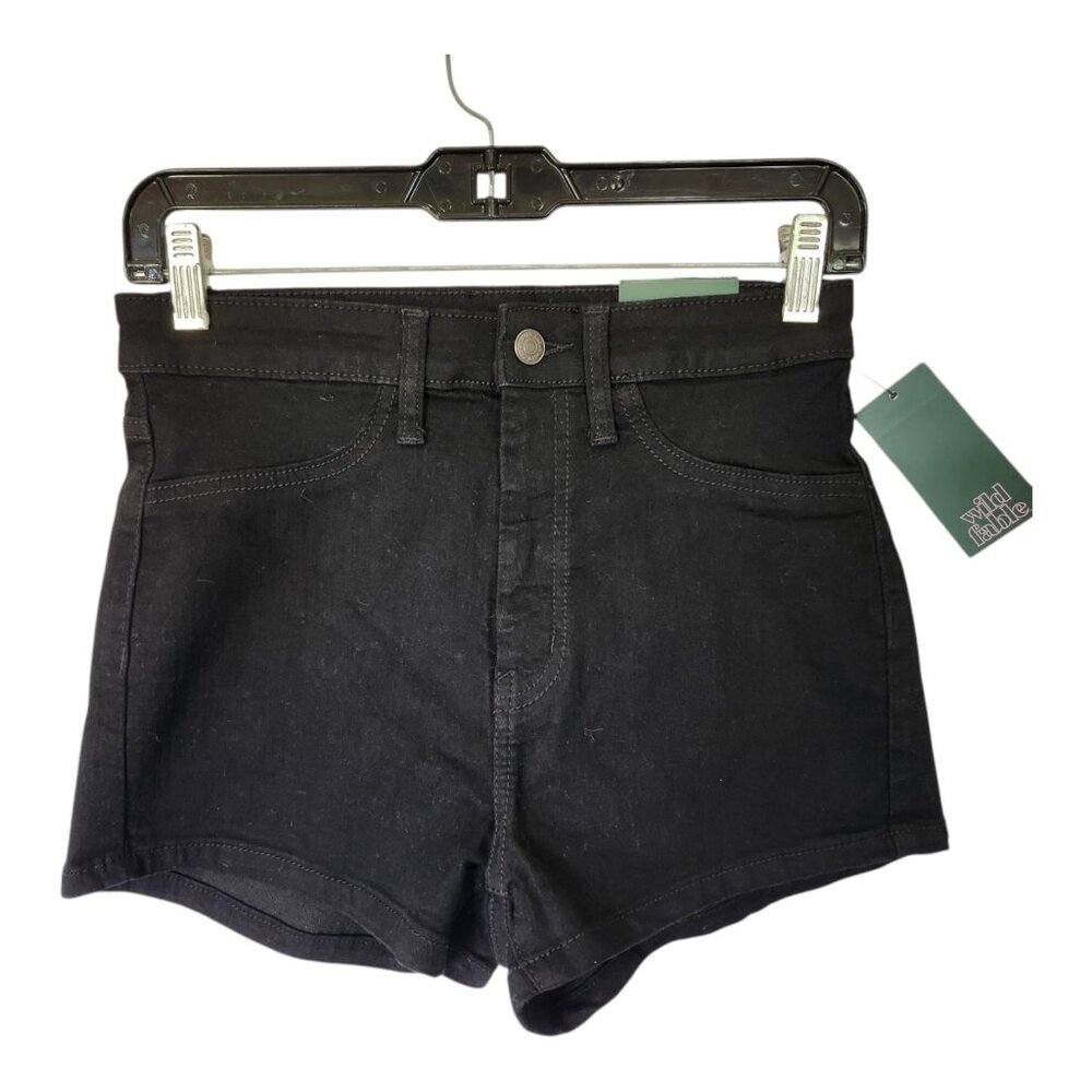 NWT Wild Fable Highest Rise Mom Shorts Women’s Size 6/28‎ Waist - Black
